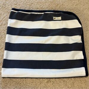 Monica+Andy Organic Navy+White Baby Blanket